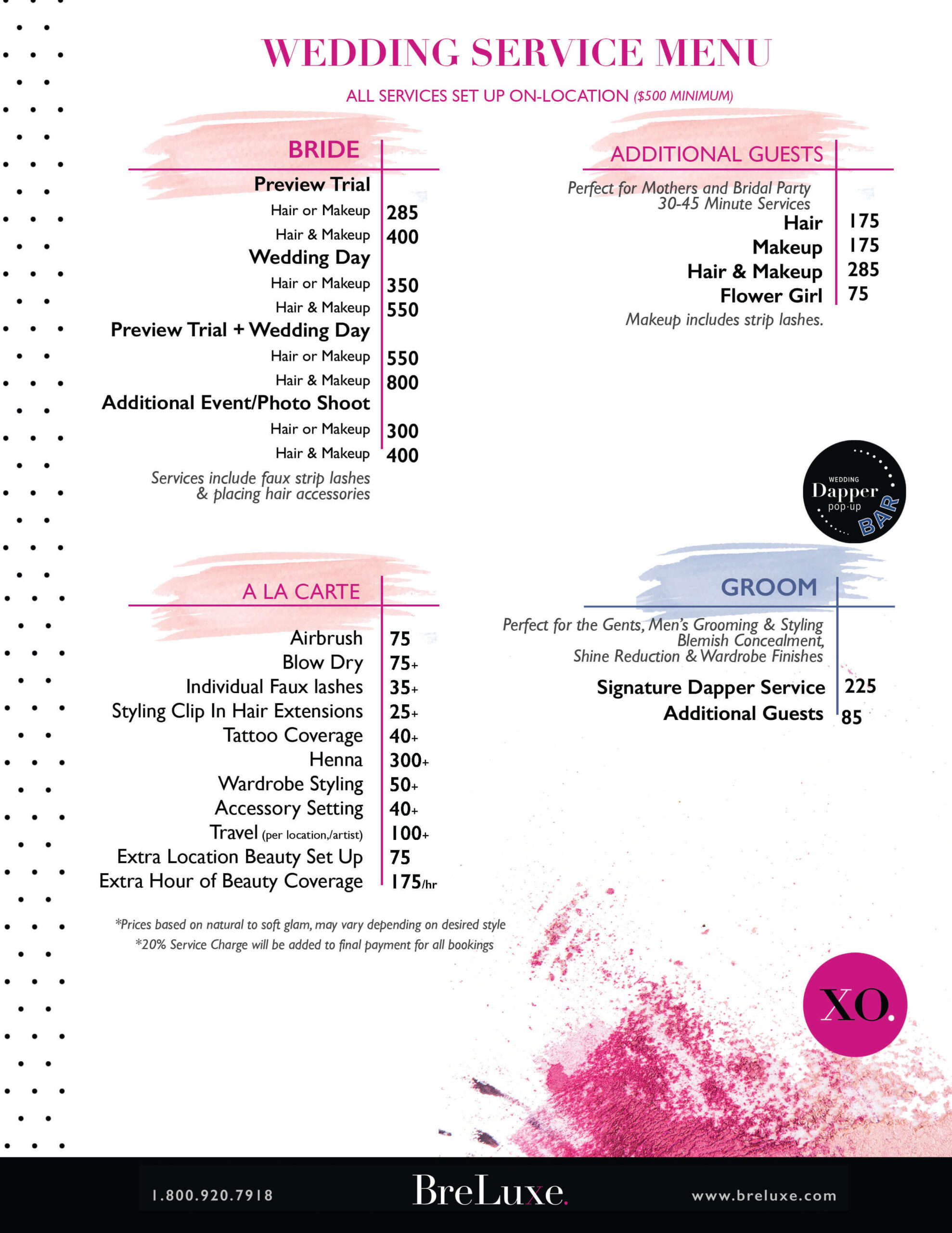 2023 BreLuxe Bridal Menu Updated (1)
